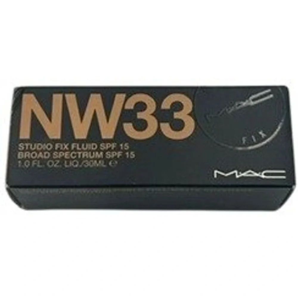 MAC Studio Fix Fluid Foundation NW33 1oz New Matte‎ SPF 15 Full Coverage
